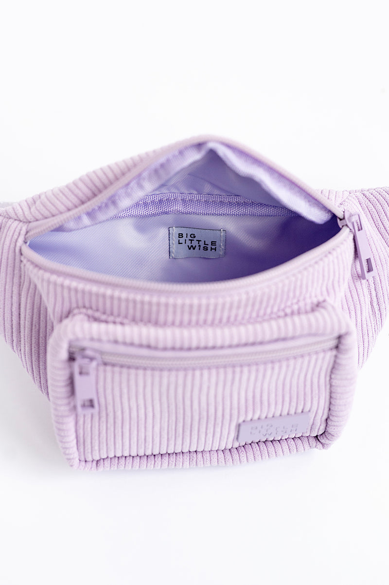 Kids Belt Bag – Lavender | Toddler & Girls Fanny Pack by Big Little Wish