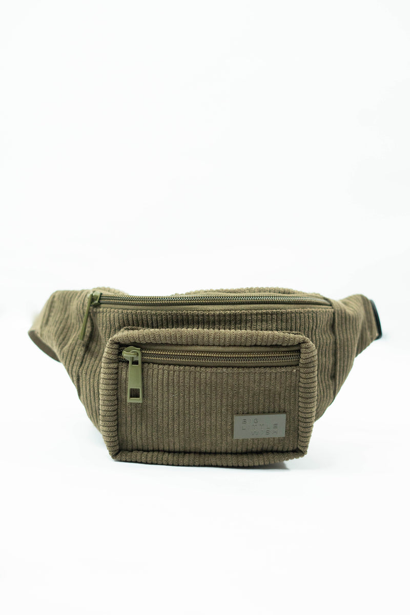 Kids Belt Bag – Olive Green | Toddler & Girls Fanny Pack by Big Little Wish