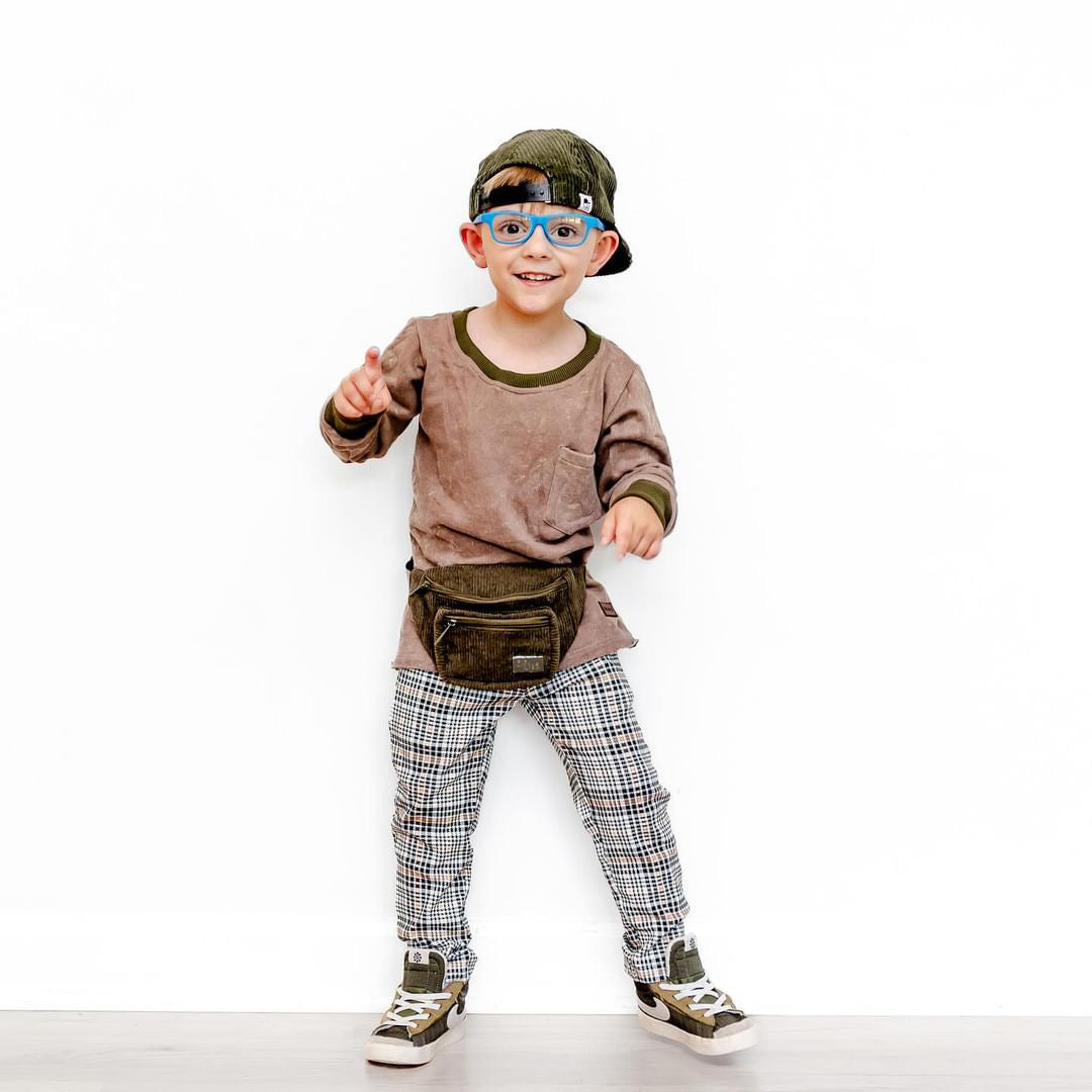 Kids Belt Bag – Olive Green | Toddler & Girls Fanny Pack by Big Little Wish