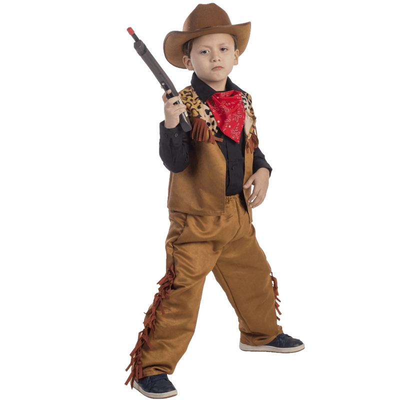 Kids Cowboy Costume Pretend Play Dress Up America