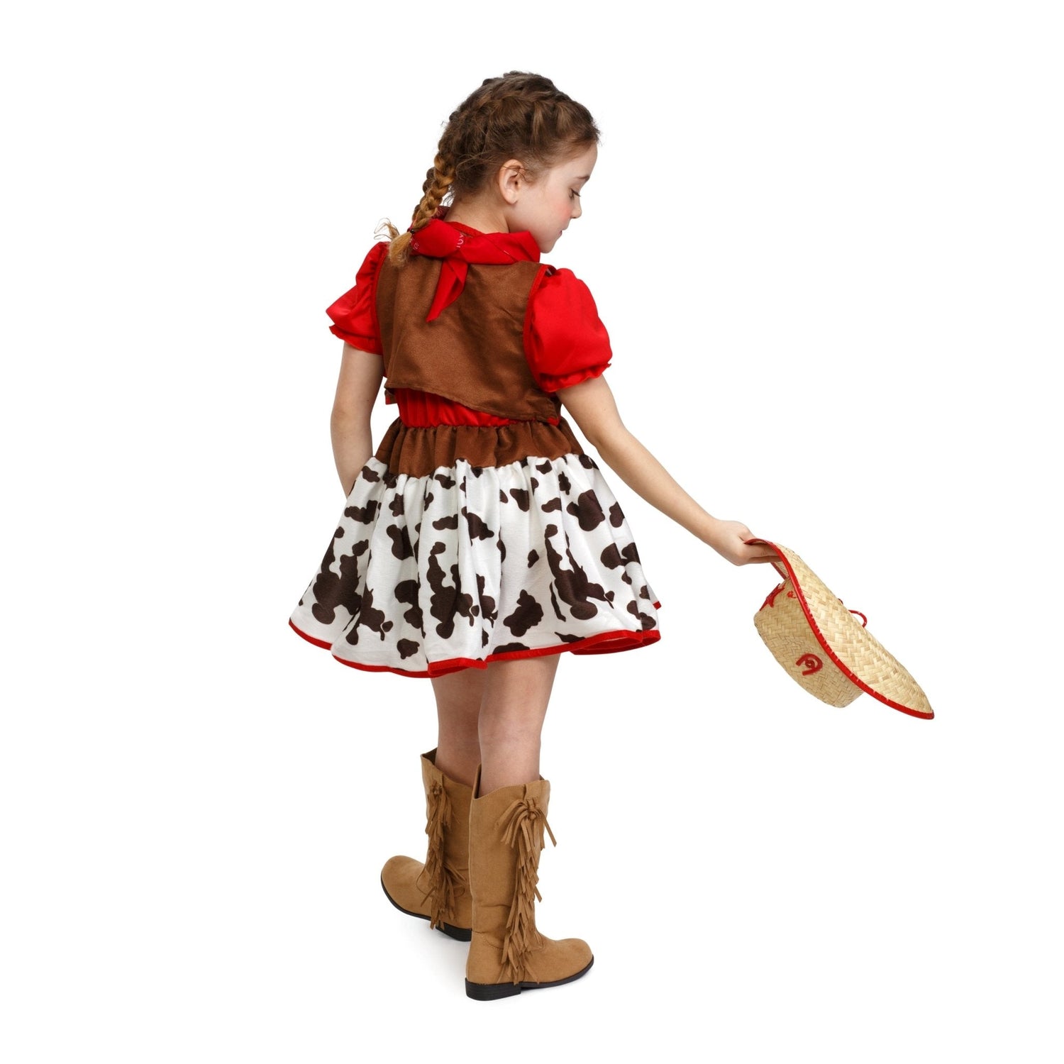 Kids Cowgirl Costume Pretend Play Dress Up America