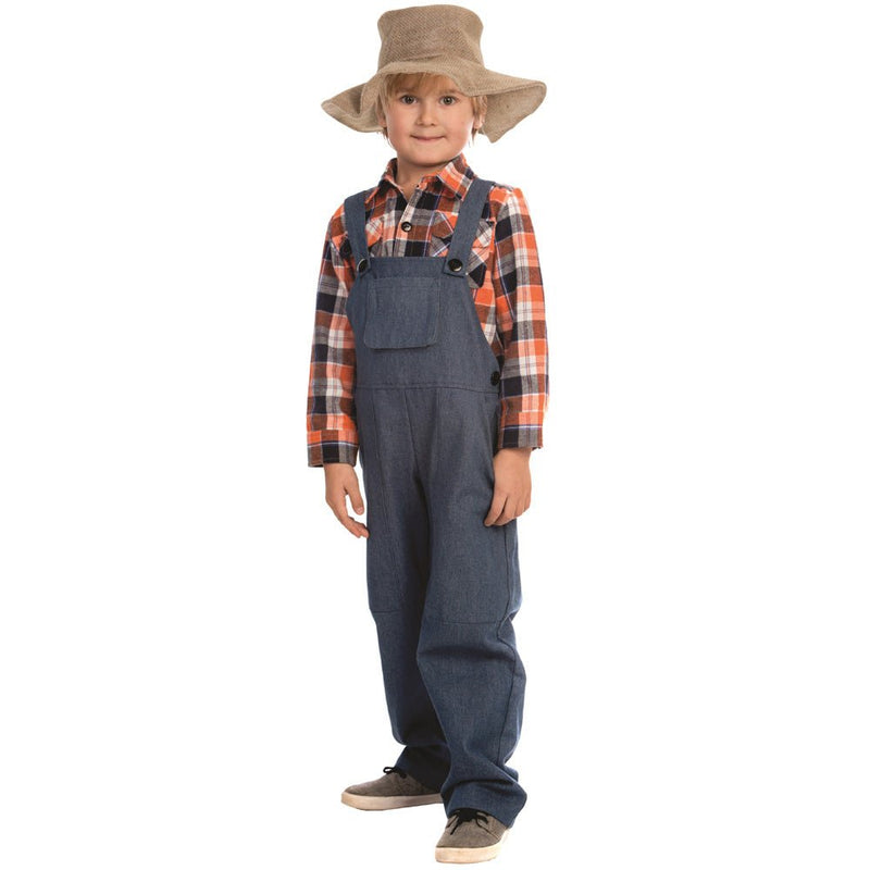 Kids Farmer Costume Pretend Play Dress Up America