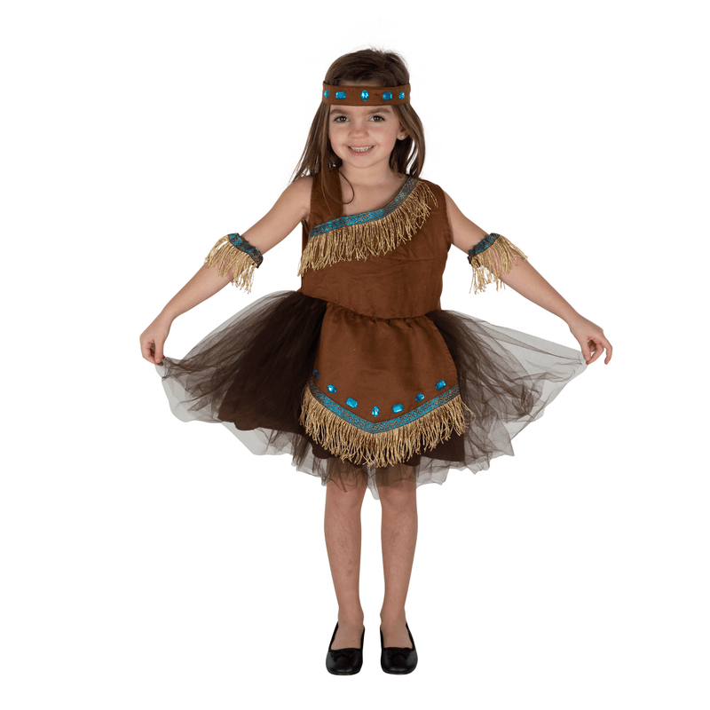 Kids Indian Girl Costume Pretend Play Dress Up America