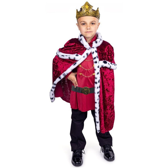 Kids King Costume Set Pretend Play Dress Up America