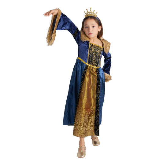 Kids Noblewomen Costume Pretend Play Dress Up America