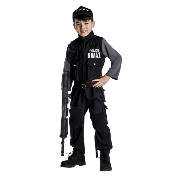 Kids S.W.A.T. Costume Pretend Play Dress Up America
