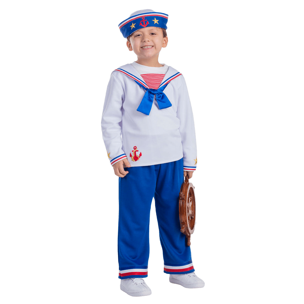 Kids Sailor Boy Costume Pretend Play Dress Up America