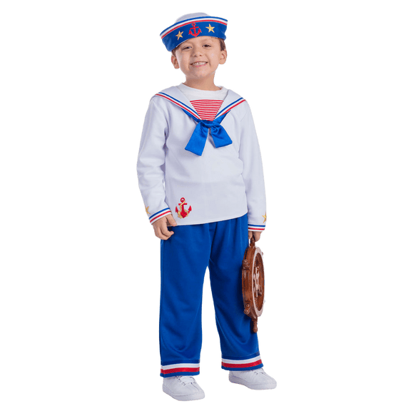 Kids Sailor Boy Costume Pretend Play Dress Up America