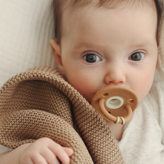 Lulababe 2-Tone Baby Pacifier – Soft & Safe Comfort by Bleu La La