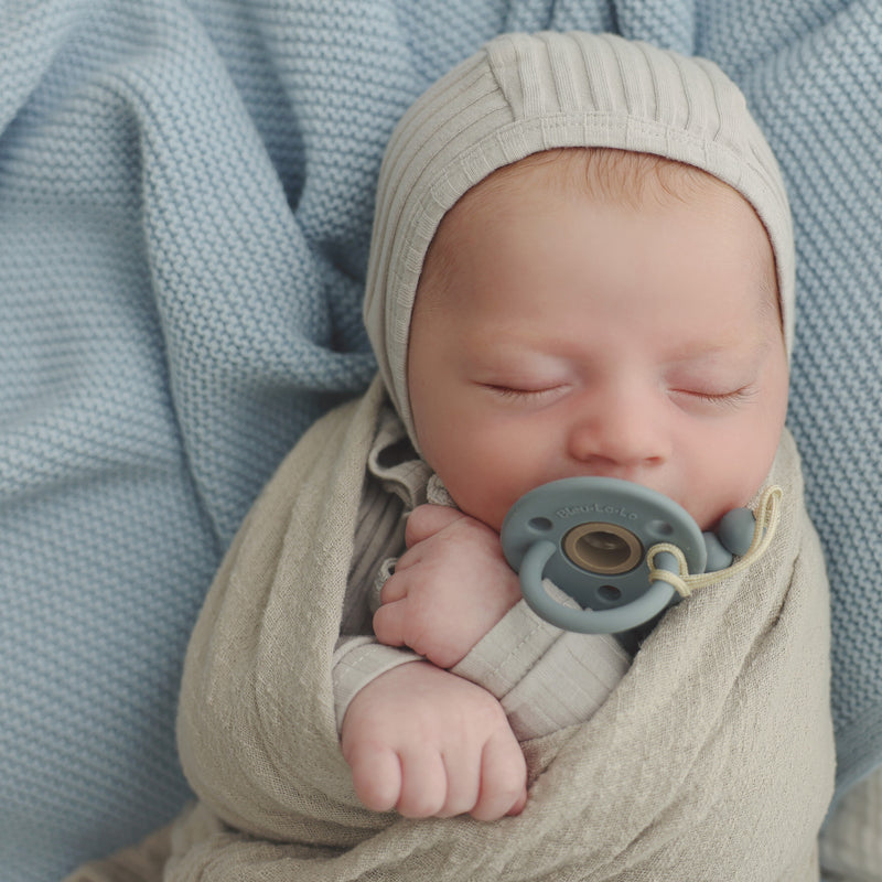 Lulababe 2-Tone Baby Pacifier – Soft & Safe Comfort by Bleu La La