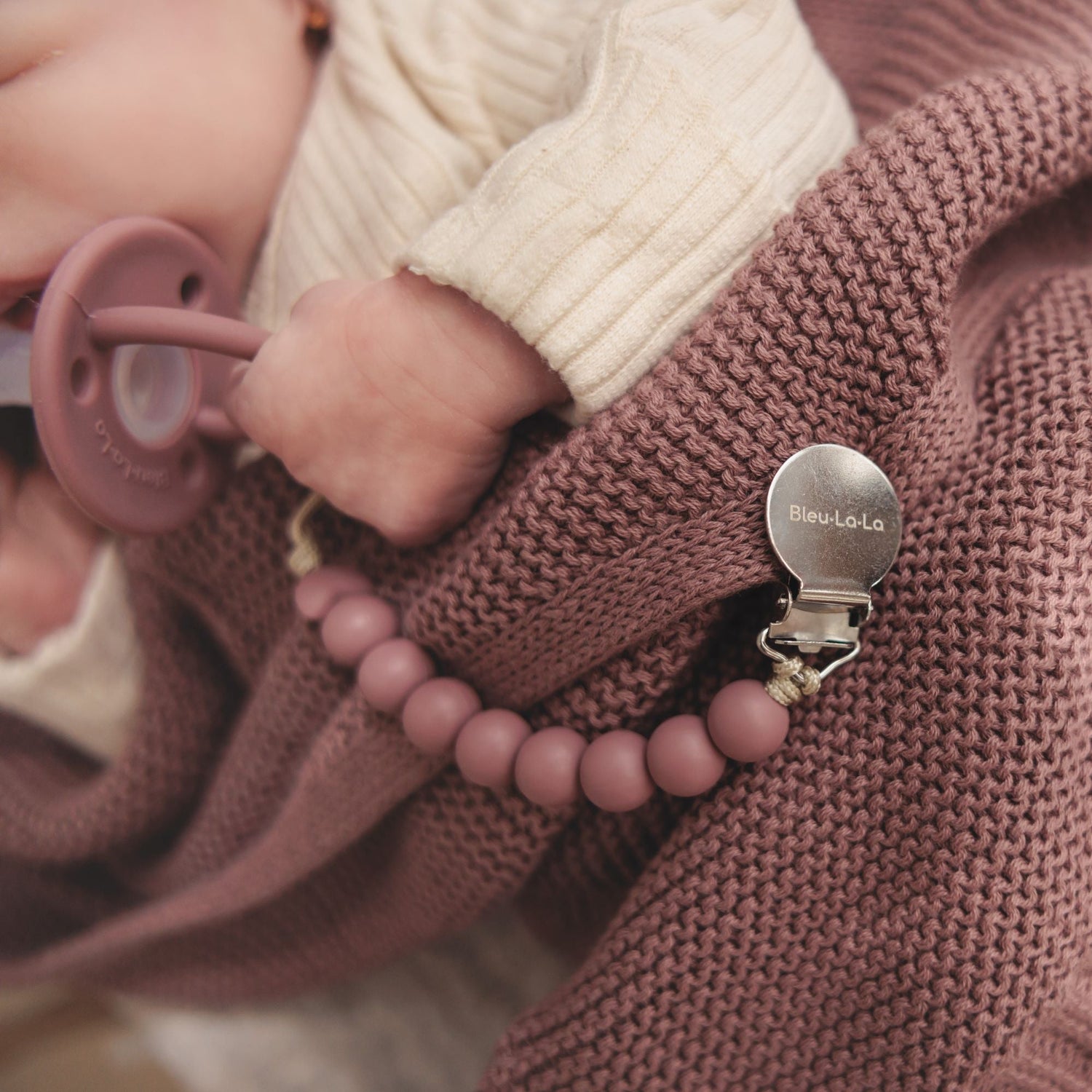 Lulababe Beaded Pacifier Clip – Safe & Stylish by Bleu La La