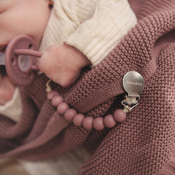 Lulababe Beaded Pacifier Clip – Safe & Stylish by Bleu La La