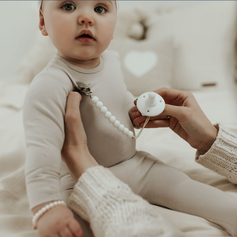 Lulababe Beaded Pacifier Clip – Safe & Stylish by Bleu La La