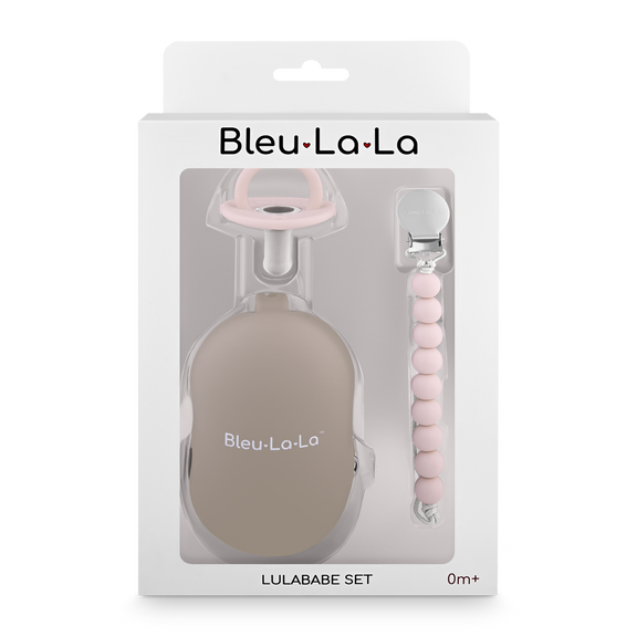 Lulababe Pacifier Set – Pacifier, Clip & Case for Little Explorers