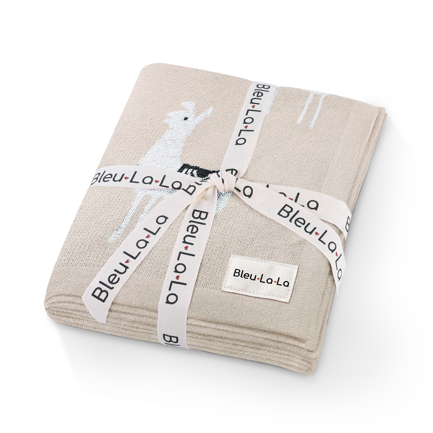 Luxury Knit Llama Baby Blanket – Soft & Breathable by Bleu La La