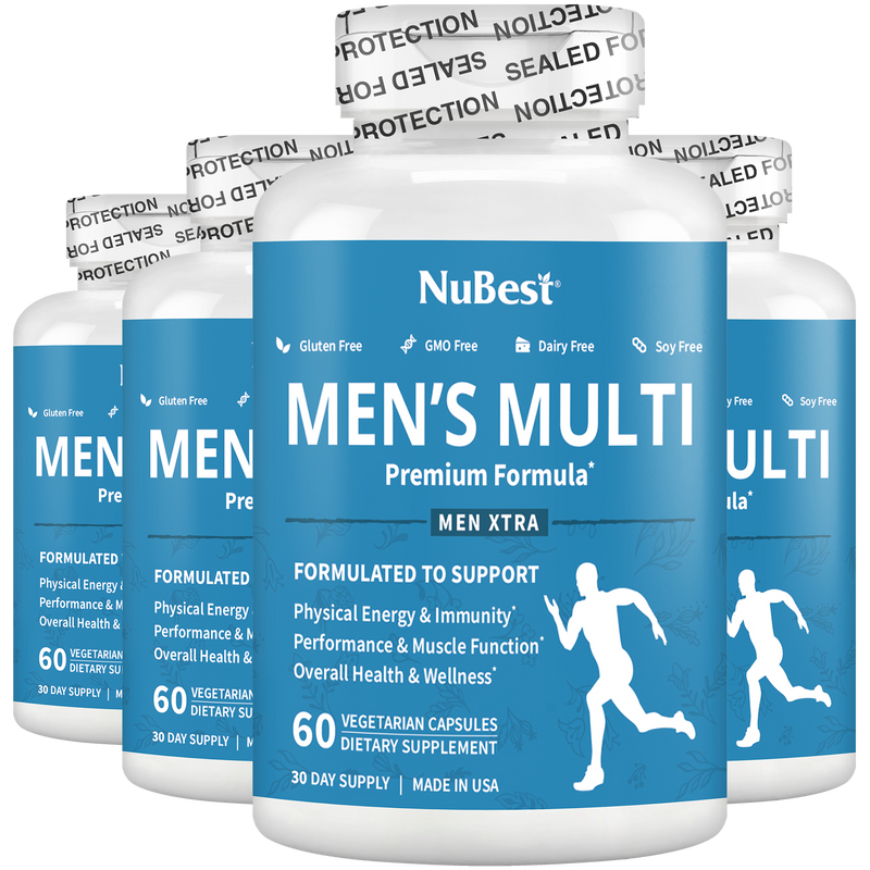 Men’s Multivitamin – Energy, Immunity & Daily Health Support | 60 Vegan Capsules by NuBest Nutrition