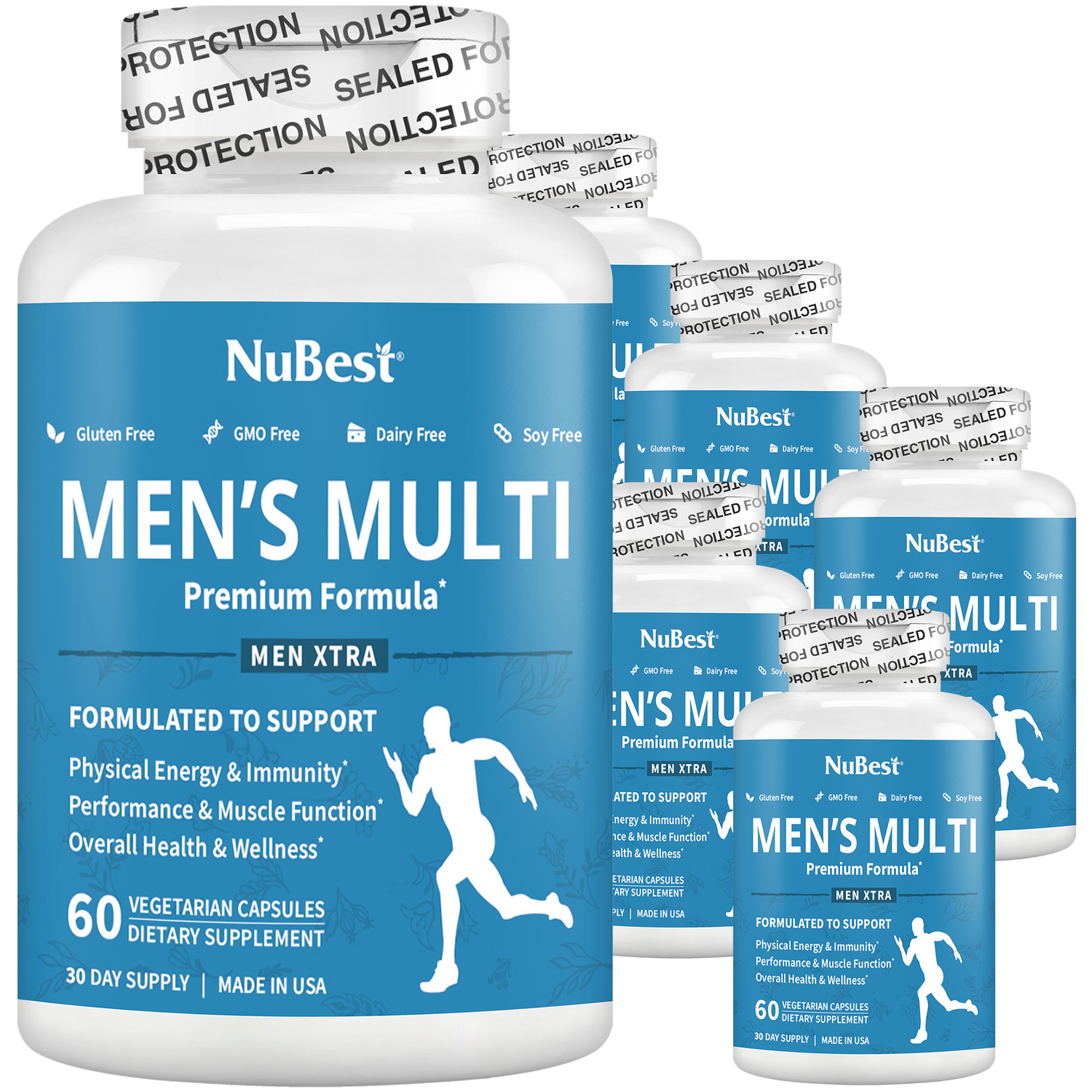 Men’s Multivitamin – Energy, Immunity & Daily Health Support | 60 Vegan Capsules by NuBest Nutrition
