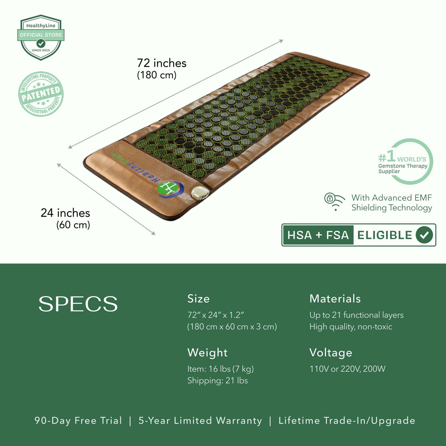 Natural gemstones emitting far-infrared heat and negative ions