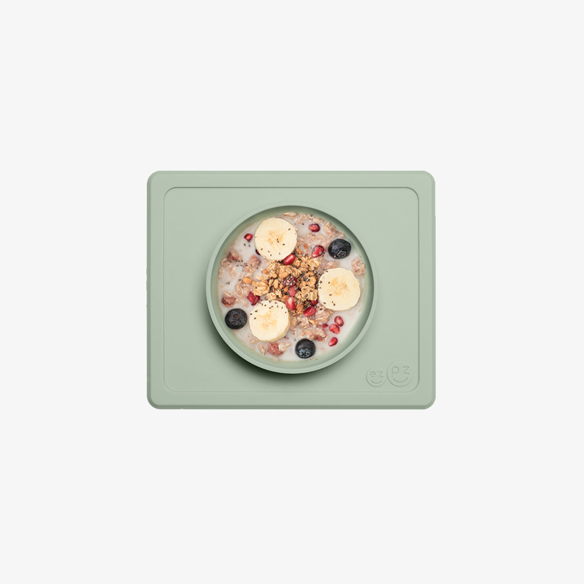 Mini Bowl in Sage by ezpz / The Original All-In-One Silicone Plates & Placemats that Stick to the Table #color_sage