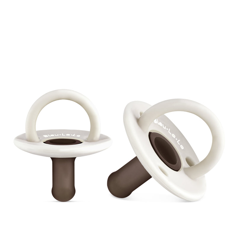 Lulababe 2-Tone Baby Pacifier – Soft & Safe Comfort by Bleu La La