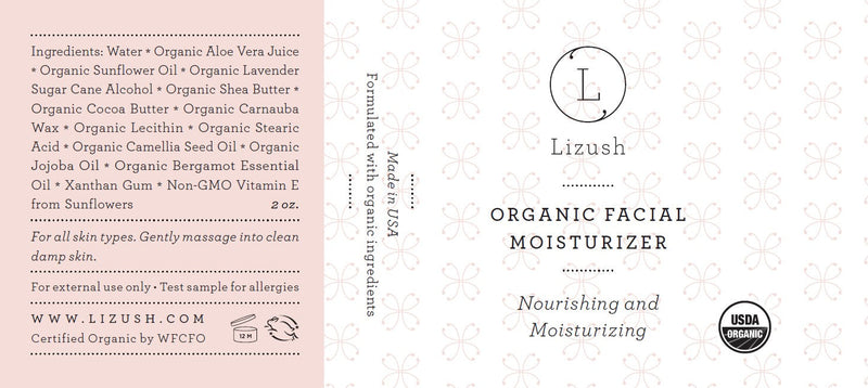 Organic Facial Moisturizer – Nourishing Daily Lotion for All Skin Types (2–3M Supply)