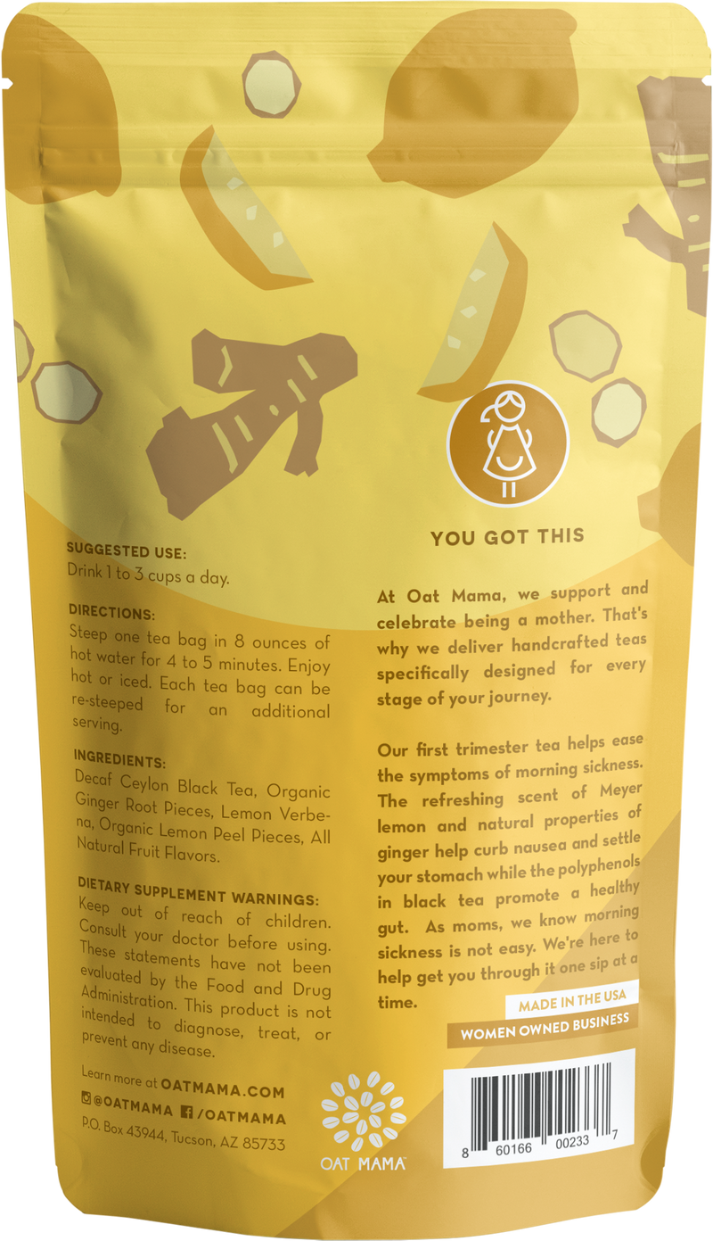 Morning Sickness Relief Tea – Organic Nausea Support by Oat Mama