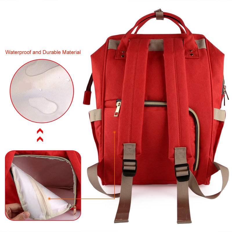 Mummy Diaper Bag Backpack – Water-Resistant, Large Capacity