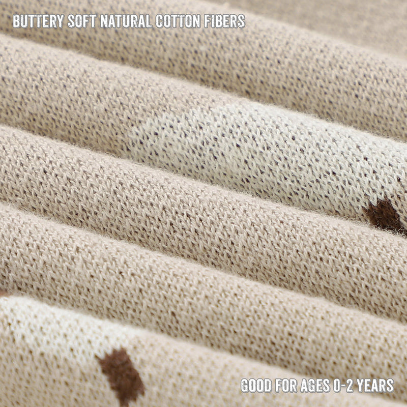 Mushroom Knit Swaddle Blanket – Luxe Baby Wrap by Bleu La La