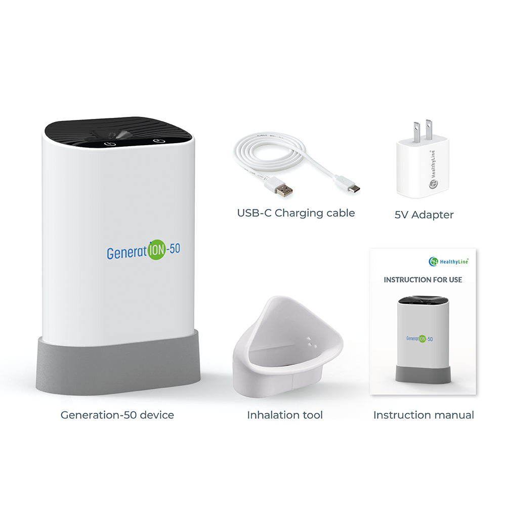 Portable Negative Ion Generator 50So, finally, improve your breathing anywhere you go with the Negative Ion Generator from HealthyLine!