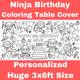 Ninja Coloring Tablecloth