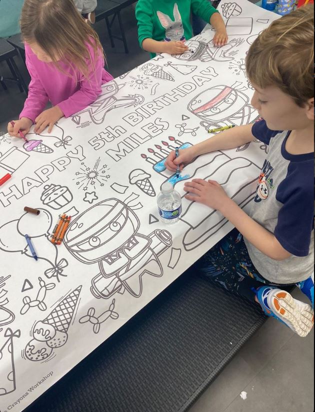 Ninja Coloring Tablecloth