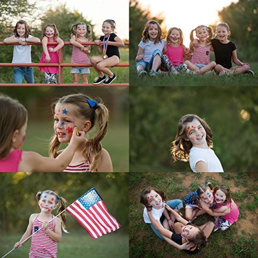 Non-Toxic Face Paint Crayon Set – 12 Colors Dress Up America