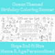 Under the Sea Coloring Tablecloth