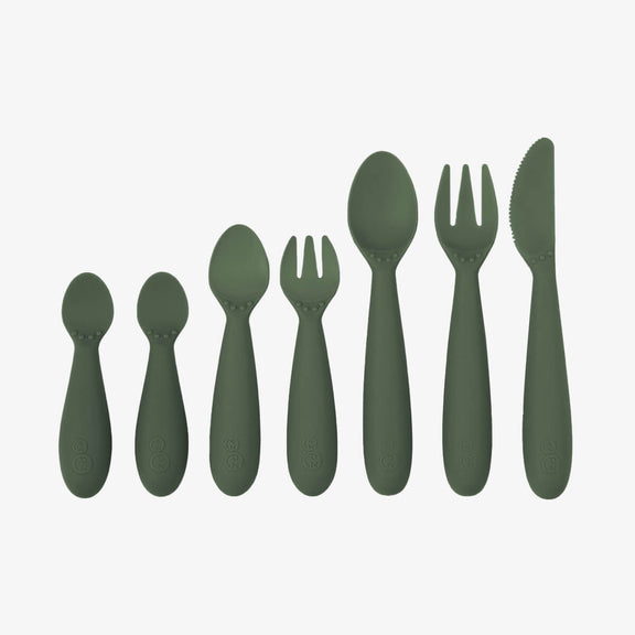 Olive Developmental Utensil Set – Smart Baby Self-Feeding Tools by ezpz 21