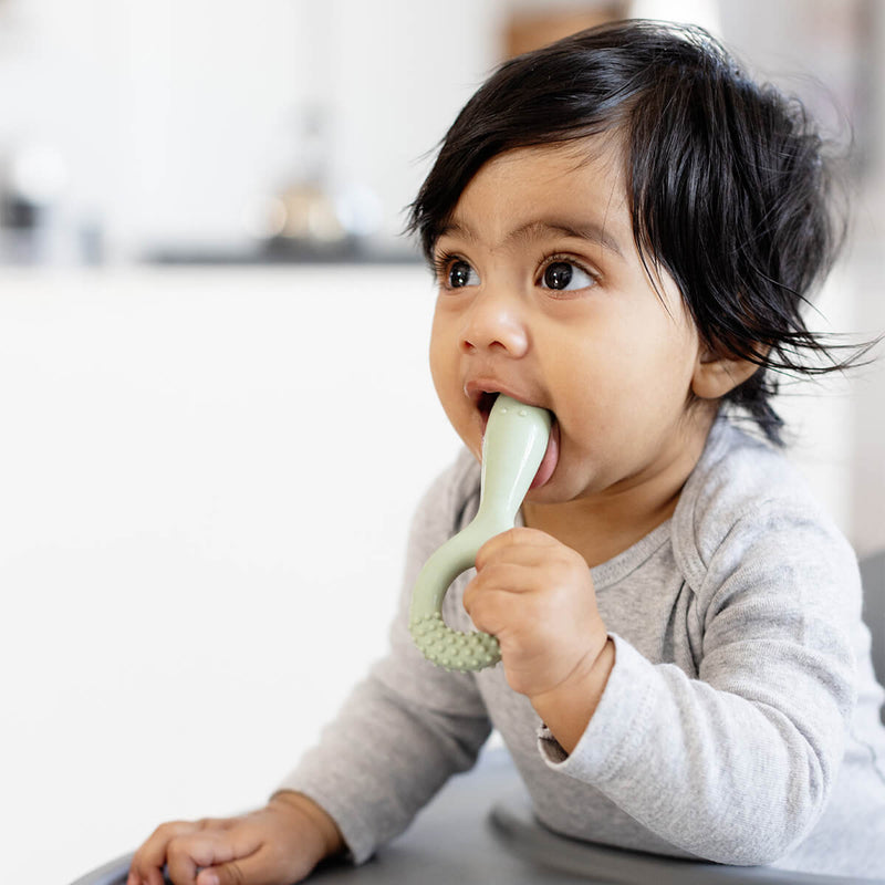 ezpz oral development tools in sage green / silicone teethers for motor skill development #color_sage / Oral Development Tools – Build Strong Bites & Bright Smiles by ezpz