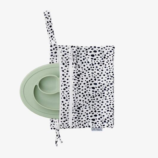 BapronBaby® Wet Bag in Organic Dots / Large Waterproof Zippered Pouch for Travel / Organic Dots BapronBaby® Wet Bag – Smart Storage for Wet & Dry Essentials  by ezpz