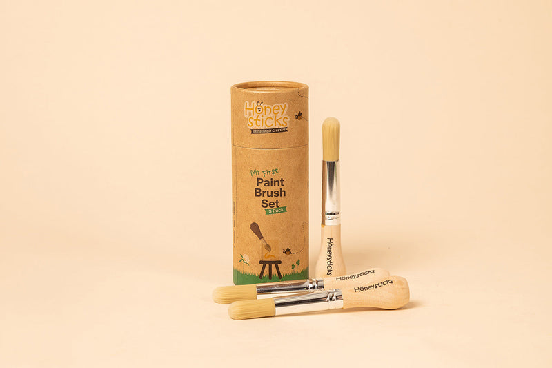 My First Paint Brush Set – Safe & Easy for Ages 1–3 by Honeysticks USA