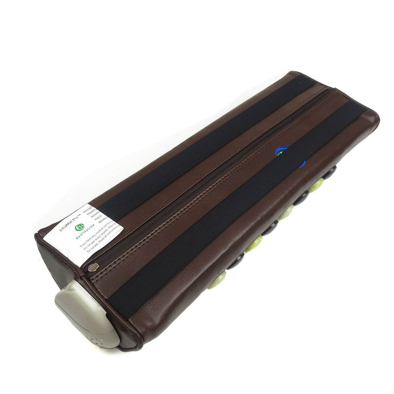JT Bolster Inframat Pro® with jade and tourmaline gemstones for tension relief and pain reduction