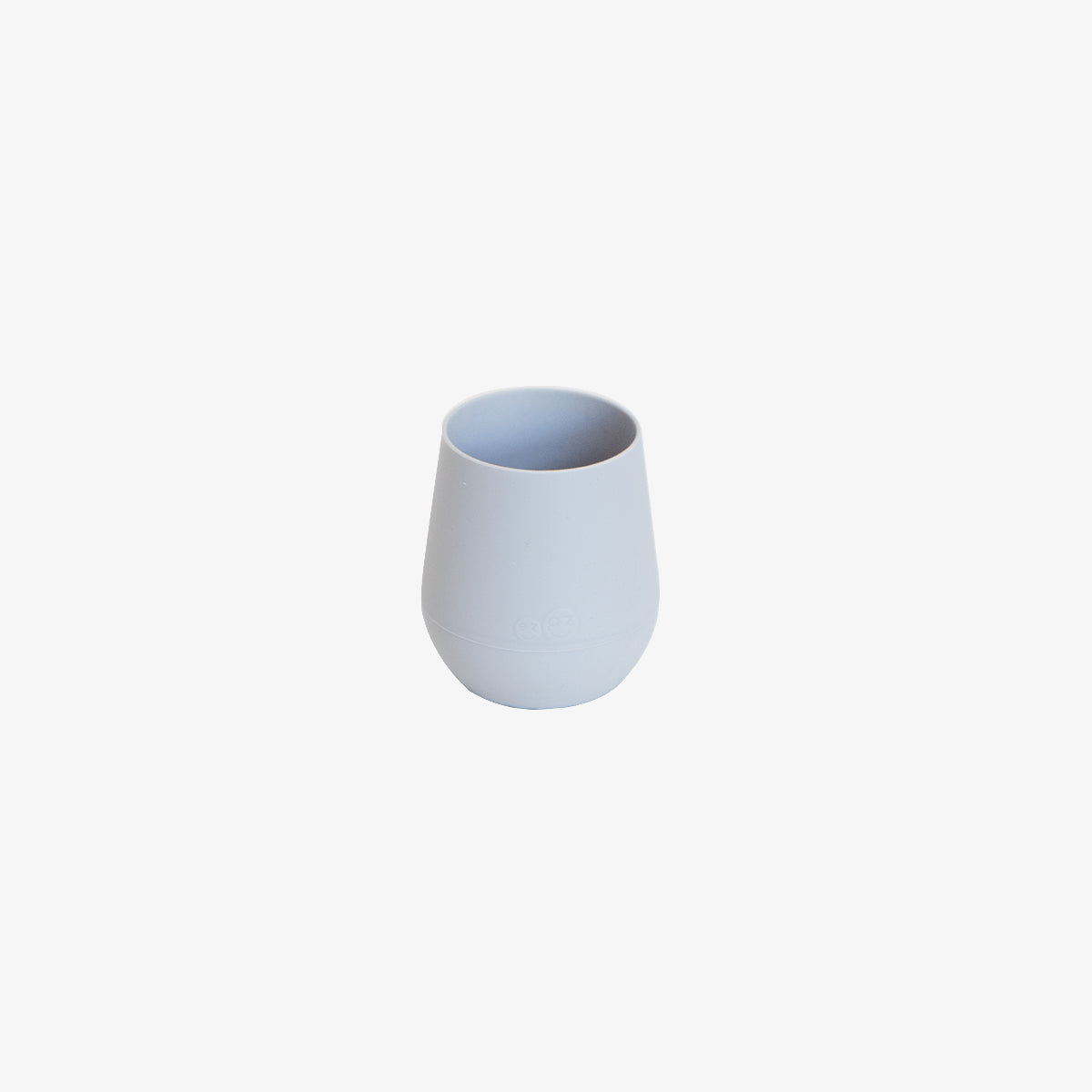 The Tiny Cup in Pewter by ezpz / Open-Top, Silicone Drinking Cup for Babies #color_pewter