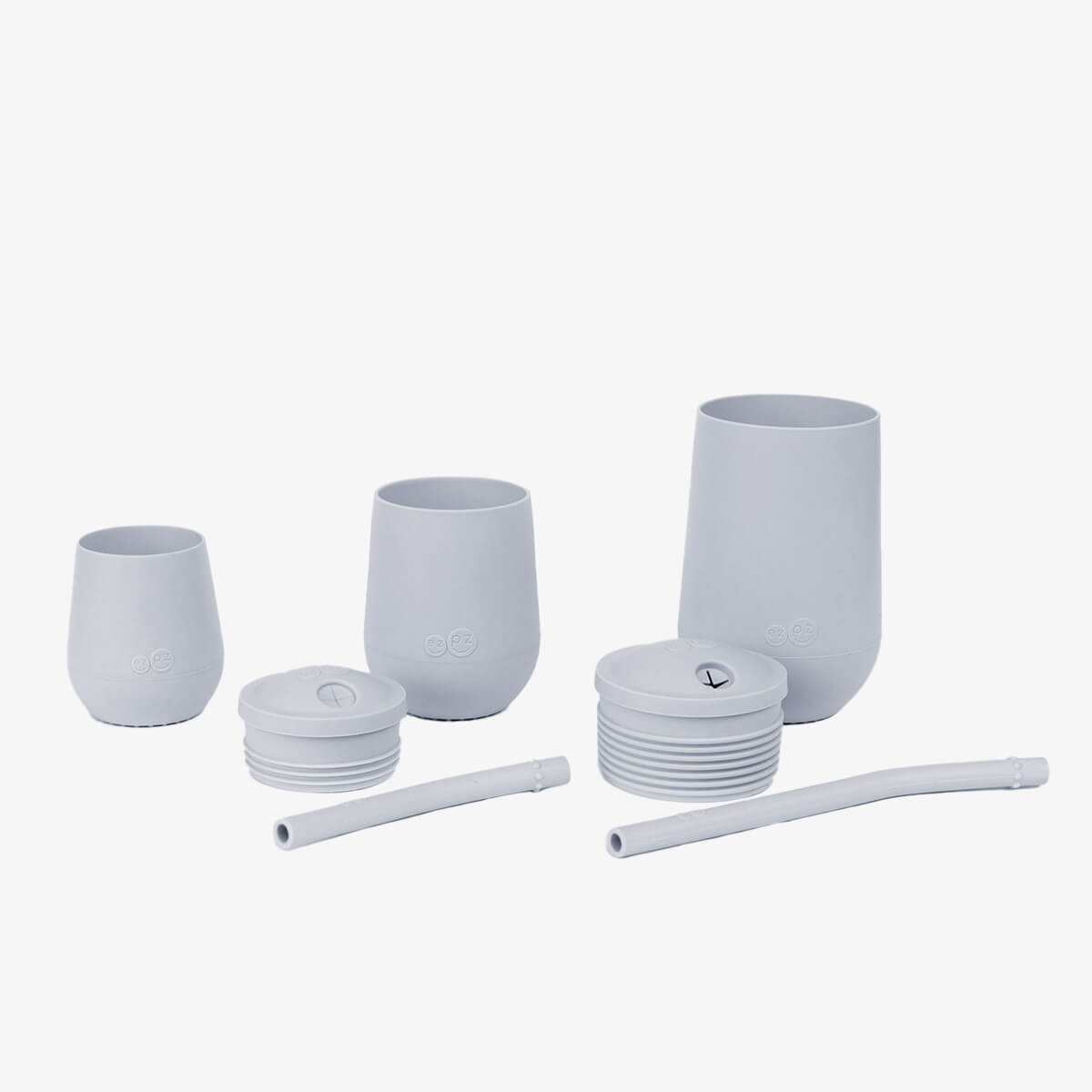 Pewter Developmental Cup Set – Smart Sips for Growing Kids by ezpz