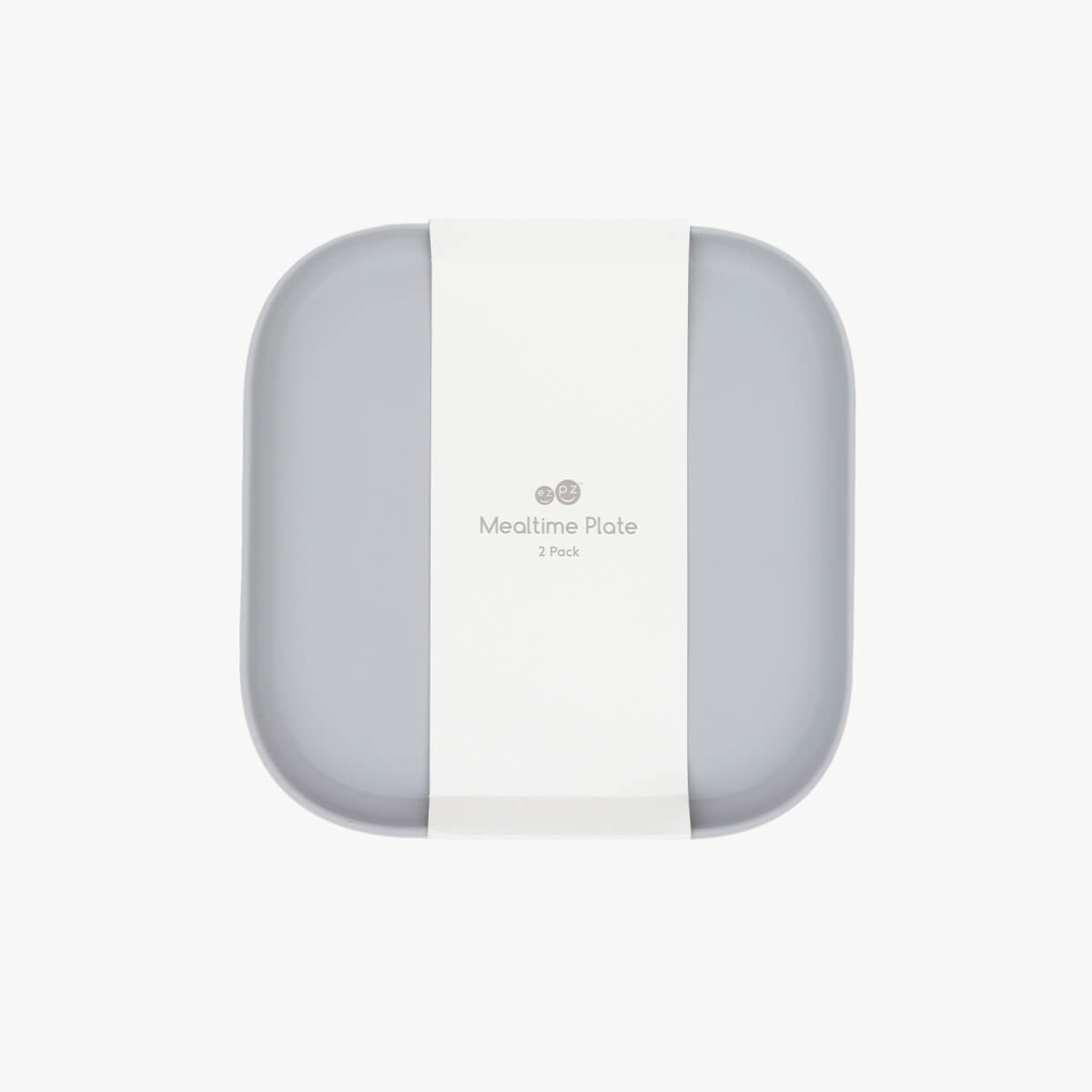 Pewter Mealtime Plates (2-Pack) – Safe, Stylish Kids Tableware by ezpz