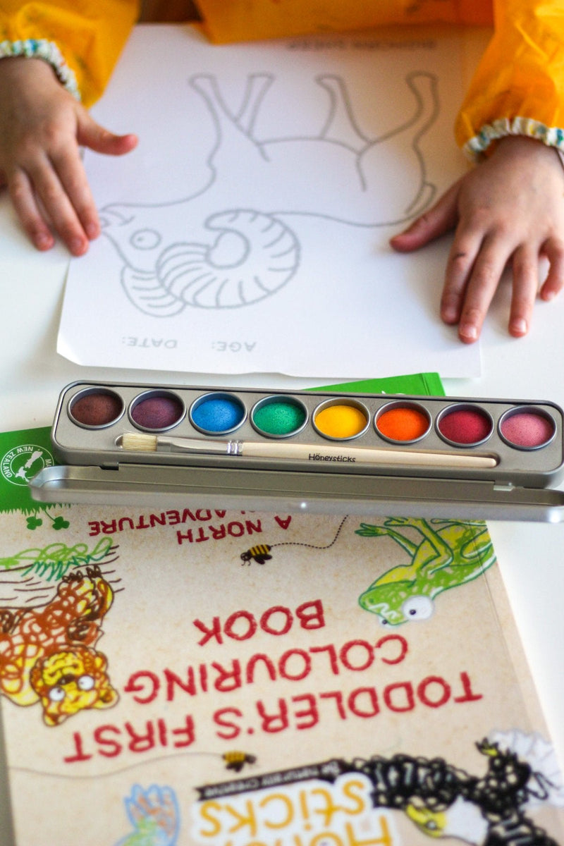 Toddlers First Coloring Book – Eco Adventure Edition by Honeysticks USA