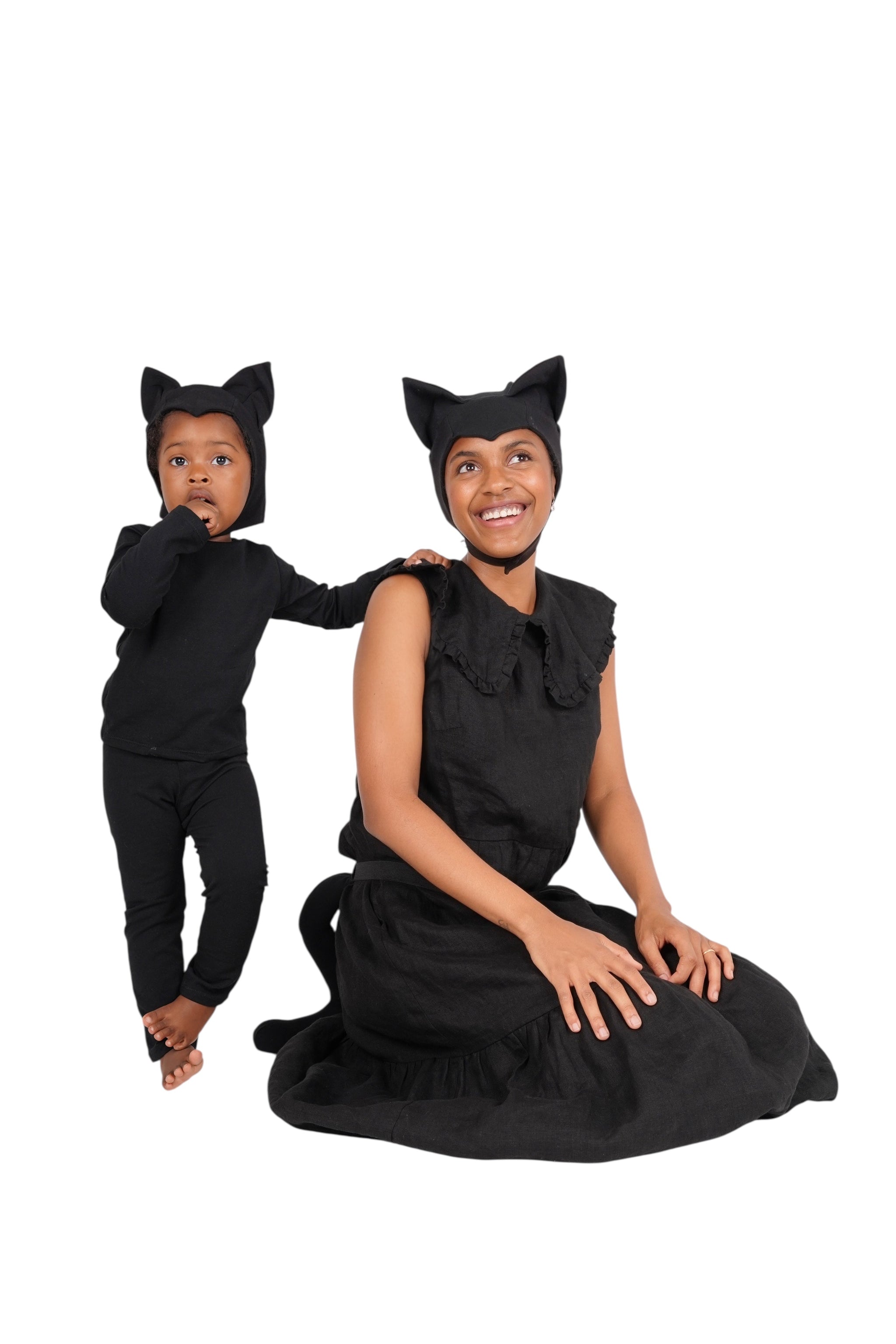 Adult Cat Hat and Tail – Cozy Costume Accessory