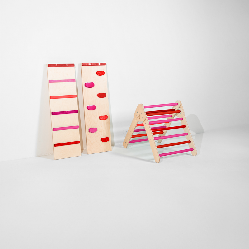Pikler Triangle Climber Set – Boost Balance & Play by Bunny Hopkins