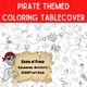 Pirate Coloring Tablecloth