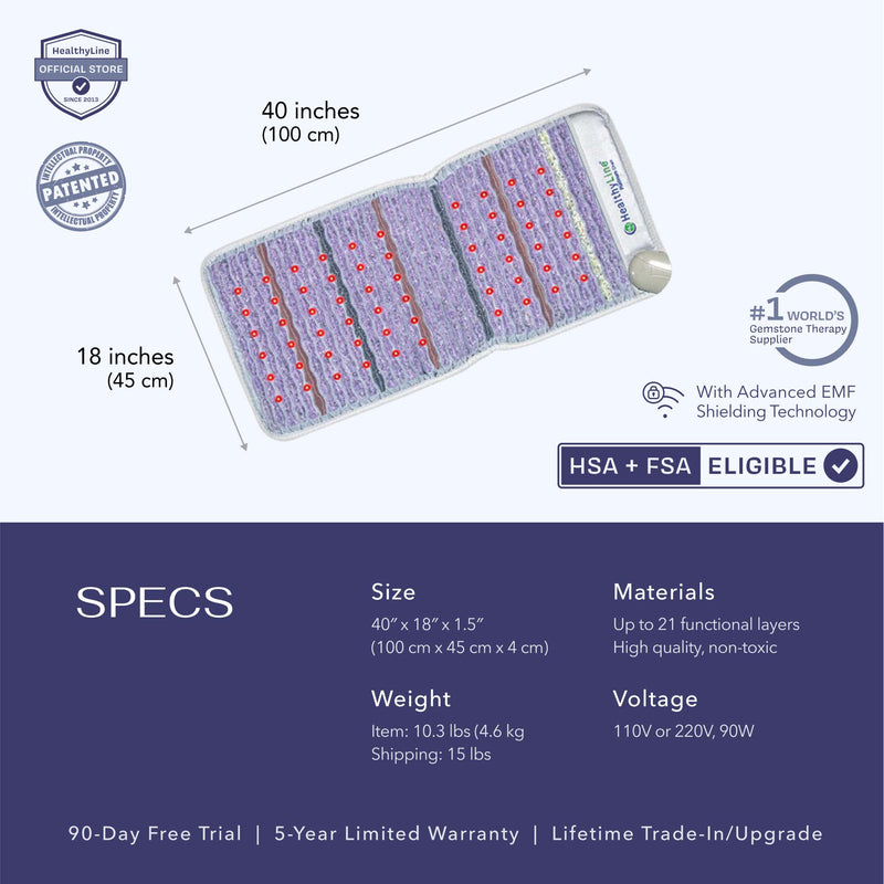 The Platinum Series PEMF Infrared Heating Mat delivering professional-grade therapy solutions