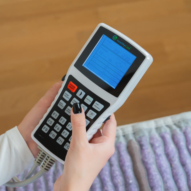 The Platinum Series PEMF Infrared Heating Mat allowing full control over intensity