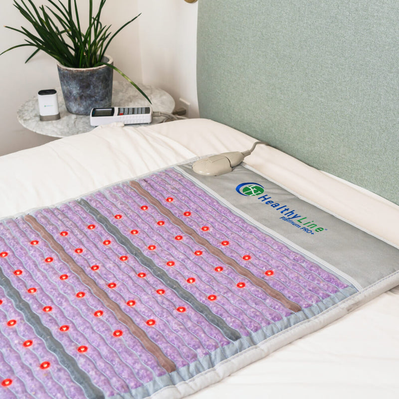 The Platinum Series PEMF Infrared Heating Mat providing intuitive LCD controller