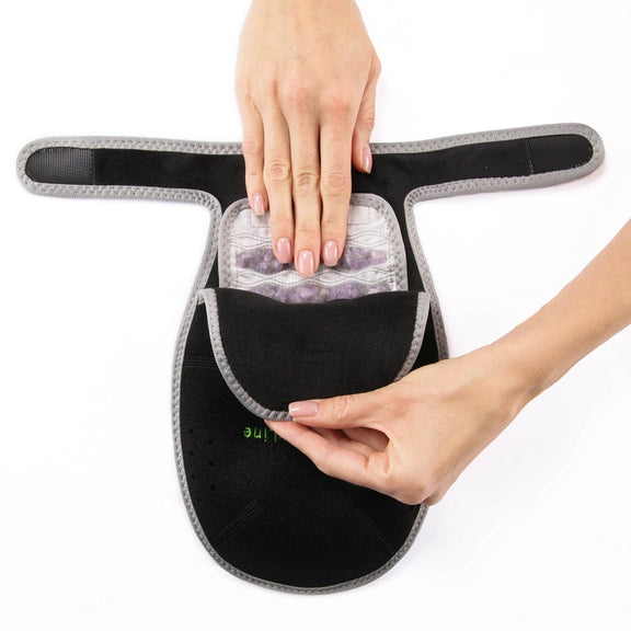 How to charge power bank for the Portable Hand Heated Gemstone Pad video guide