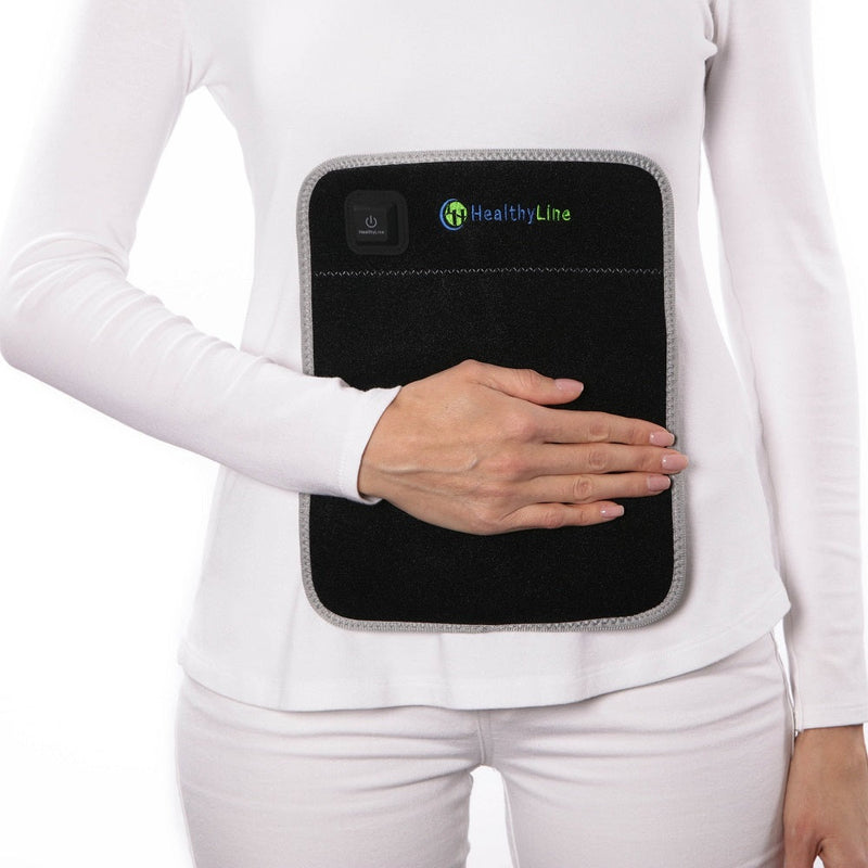 Portable Heated Gemstone Pad providing deep penetrating far-infrared heat